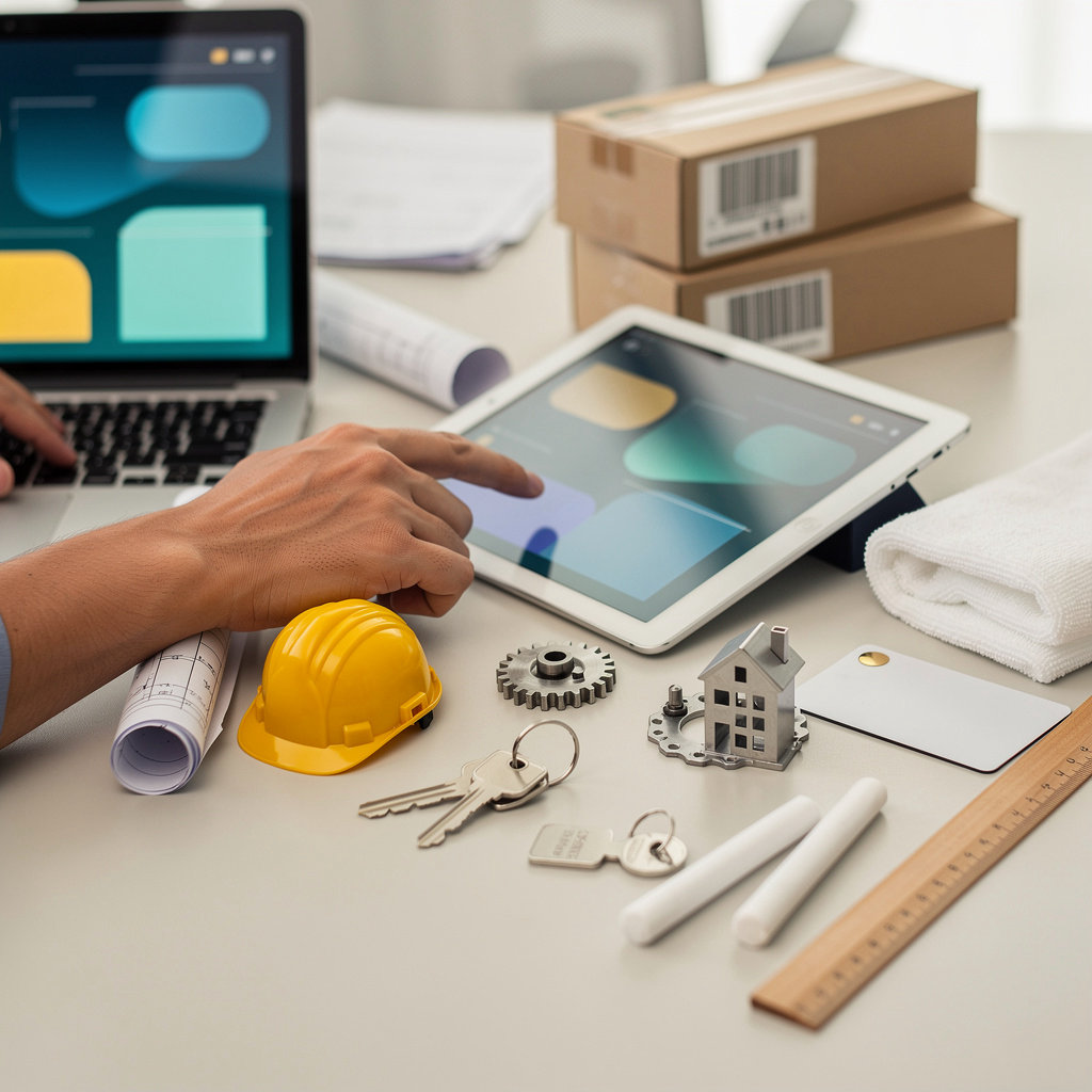 Tech Company Sharjah professional business software development for multiple industries including construction, trading, manufacturing, and real estate